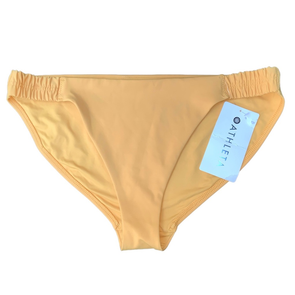 Athleta, Women’s Yellow Sculpted Medium Coverage Bikini Bottoms, Large, NWT